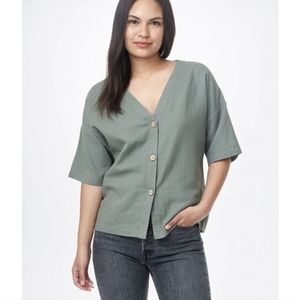 Tentree Market Shirt, Agave Green, size Large